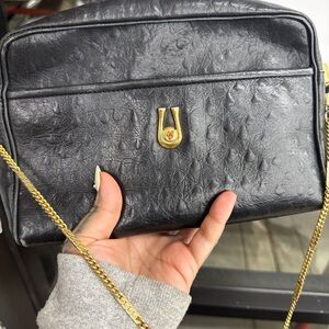 Vintage Caggiano Leather Crossbody Bag